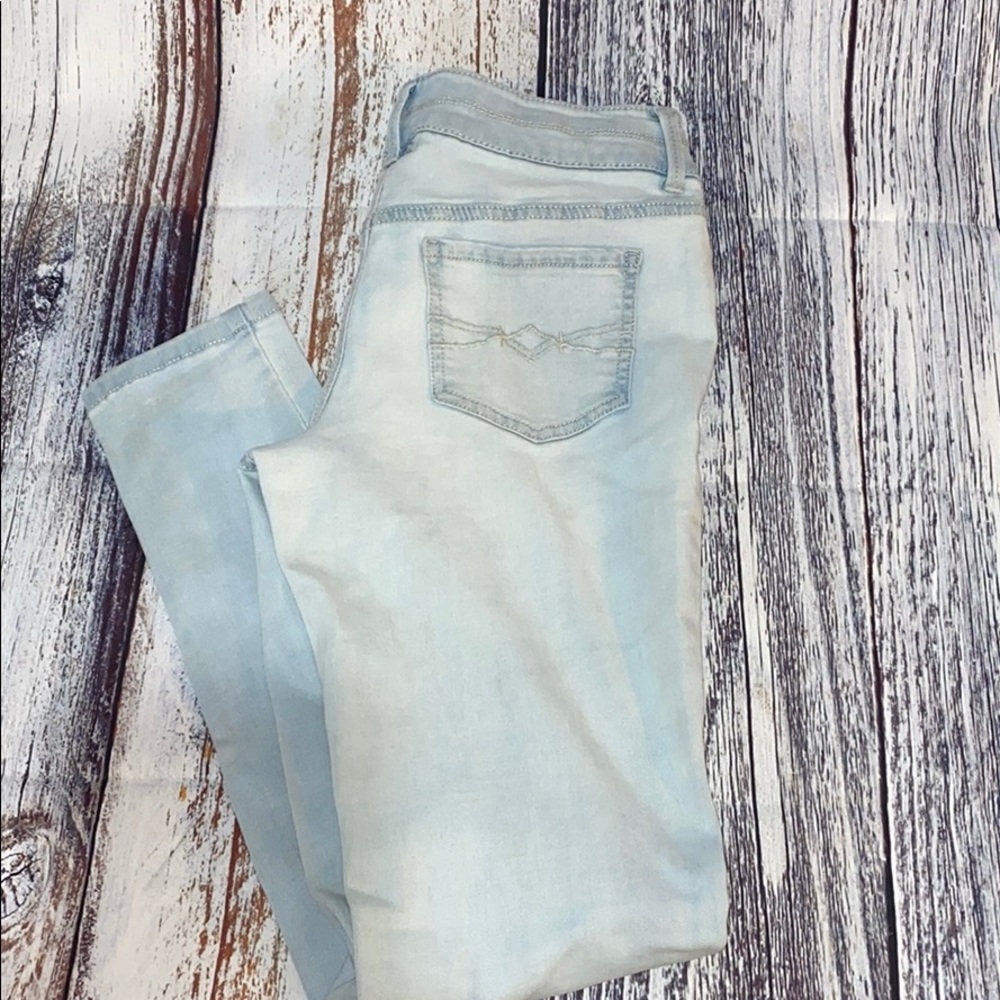 ☠️5/$20☠️MUDD | GIRLS MID RISE SKINNY LIGHT COLOR LEGGINGS JEANS SZ -16